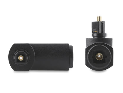 מתאם TOSLINK הזוויתי והמסתובב (90°/360°) מבית Delock גרמניה