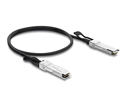 כבל Twinax (DAC - Direct Attach Copper) מבית Delock גרמניה בתקן האקסטרים QSFP28