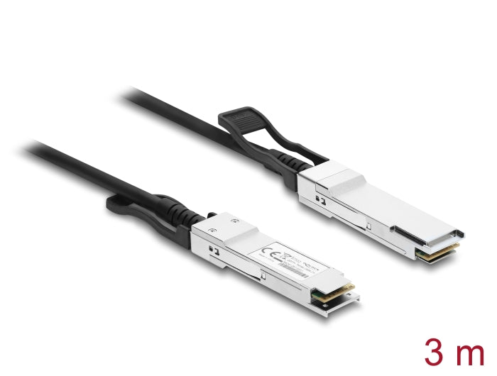 כבל Twinax (DAC - Direct Attach Copper) מבית Delock גרמניה בתקן האקסטרים QSFP28