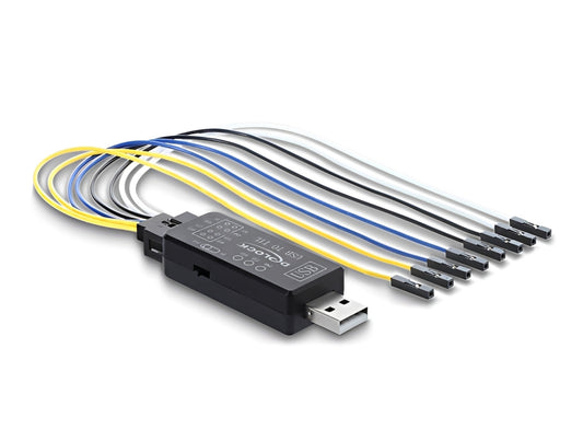 ממיר USB-A ל-UART (TTL) מקצועי מבית DELOCK גרמניה זה רכיב פיתוח ואבחון (USB 2.0 to UART/TTL Converter) המצויד בארבע קווי דאטה ברמות מתח לוגיות של LVTTL/TTL