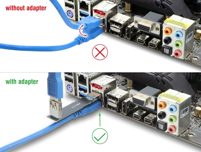מתאם USB 10Gbps מבית DELOCK גרמניה מיועד לחיבור התקנים עם חיבור USB Type-A