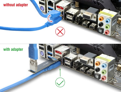 מתאם USB 10Gbps מבית DELOCK גרמניה מיועד לחיבור התקנים עם חיבור USB Type-A