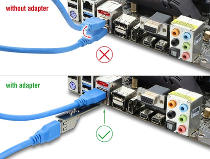 מתאם USB 10Gbps מבית DELOCK גרמניה מיועד לחיבור התקנים עם חיבור USB Type-A