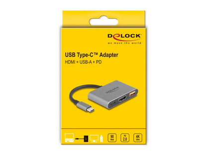 רכזת USB-C 10Gbps האיכותית מבית Delock גרמניה מציעה חיבור של מחשבים, טאבלטים או סמארטפונים עם USB-C למסכי HDMI ברזולוציה של 4K @ 30Hz