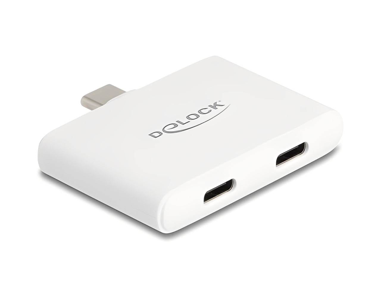 מתאם תצוגה USB-C של Delock המיועד לחיבור צגים ומסוגל לספק חשמל להתקן המארח