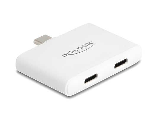 מתאם תצוגה USB-C של Delock המיועד לחיבור צגים ומסוגל לספק חשמל להתקן המארח