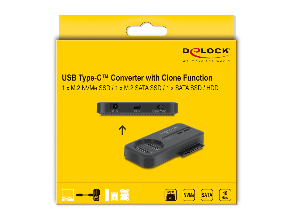 תחנת עגינה USB-C 10Gbps מבית Delock גרמניה