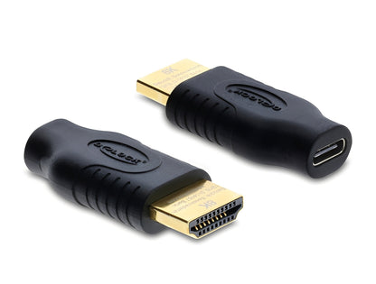 מתאם תצוגה של Delock מאפשר חיבור מסכים, מקרנים וטלוויזיות עם כניסת HDMI למחשבים PC או MacBook עם יציאת USB-C