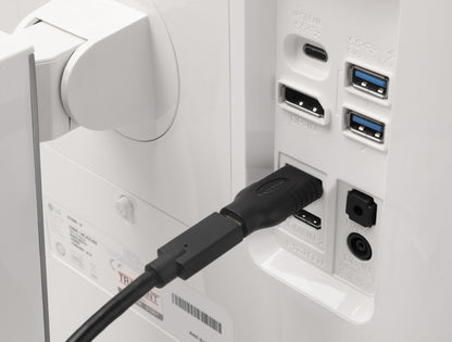 מתאם תצוגה של Delock מאפשר חיבור מסכים, מקרנים וטלוויזיות עם כניסת HDMI למחשבים PC או MacBook עם יציאת USB-C