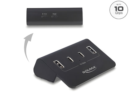 רכזת USB 10Gbps האיכותית מבית Delock גרמניה מציעה 4 יציאות USB
