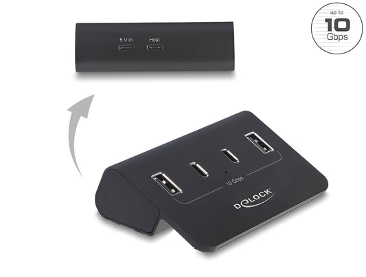 רכזת USB 10Gbps האיכותית מבית Delock גרמניה מציעה 4 יציאות USB