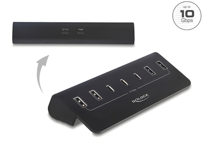 רכזת USB 10Gbps האיכותית מבית Delock גרמניה מציעה 7 יציאות USB