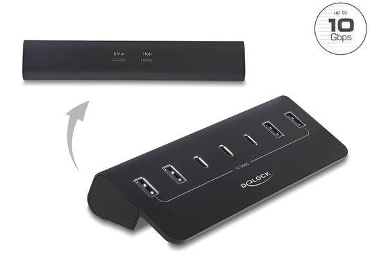 רכזת USB 10Gbps האיכותית מבית Delock גרמניה מציעה 7 יציאות USB