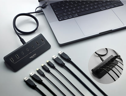 רכזת USB 10Gbps האיכותית מבית Delock גרמניה מציעה 7 יציאות USB