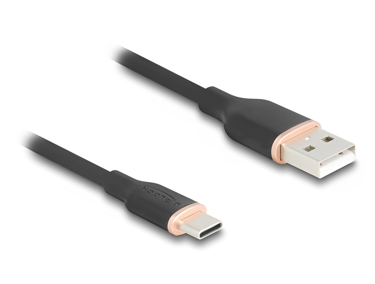 כבל USB 2.0 מבית DELOCK גרמניה מאפשר חיבור בין מכשיר בעל חיבור USB-C למחשב המצויד בחיבור USB-A - delock.israel