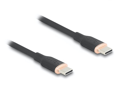 כבל USB 2.0 מבית DELOCK גרמניה מאפשר חיבור בין מכשיר בעל חיבור USB-C, כגון סמארטפונים, טאבלטים או מחשבים ניידים, למכשיר אחר המצויד בחיבור USB-C - delock.israel