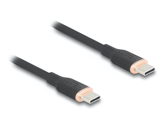 כבל USB 2.0 מבית DELOCK גרמניה מאפשר חיבור בין מכשיר בעל חיבור USB-C, כגון סמארטפונים, טאבלטים או מחשבים ניידים, למכשיר אחר המצויד בחיבור USB-C - delock.israel