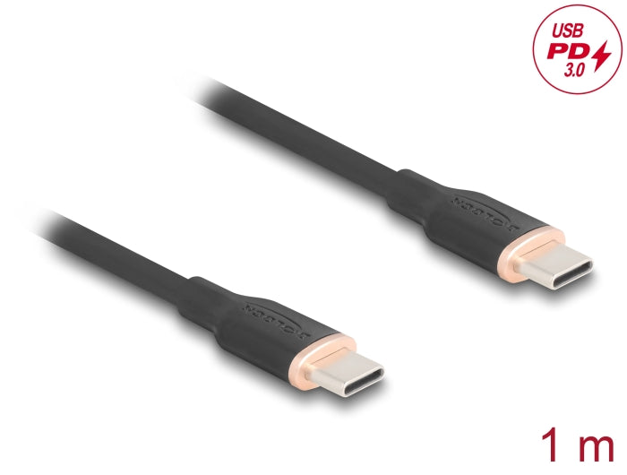 כבל USB 2.0 מבית DELOCK גרמניה מאפשר חיבור בין מכשיר בעל חיבור USB-C, כגון סמארטפונים, טאבלטים או מחשבים ניידים, למכשיר אחר המצויד בחיבור USB-C - delock.israel