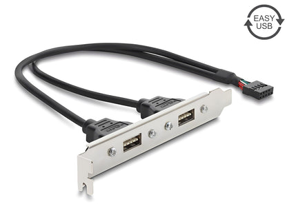 לוחית קצה USB 2.0 מבית DELOCK גרמניה