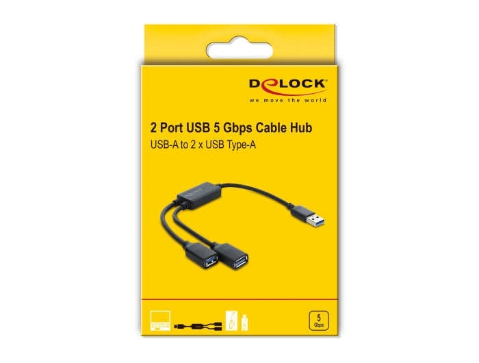 רכזת USB 5Gbps האיכותית מבית Delock גרמניה