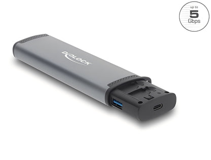 קורא כרטיסים USB‑C מבית Delock גרמניה לחיבור מהיר ונוח למחשב או לפטופ