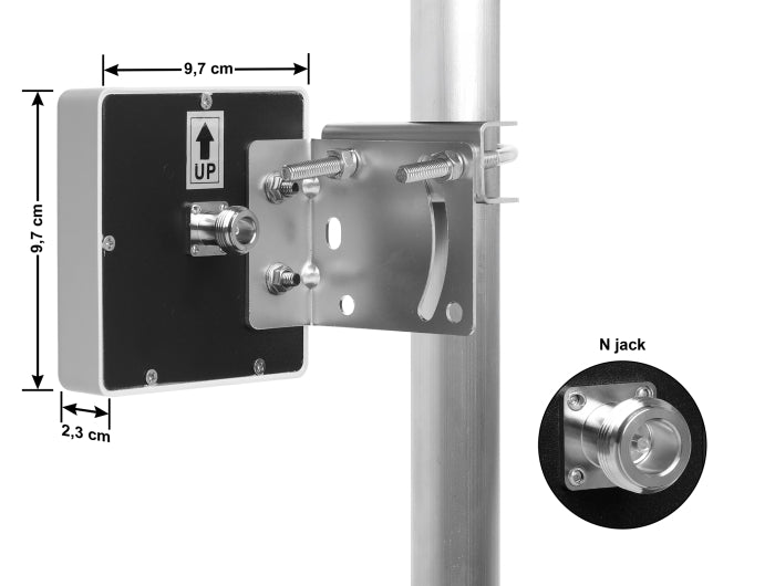 אנטנת WiFi 5800 MHz מבית Delock גרמניה