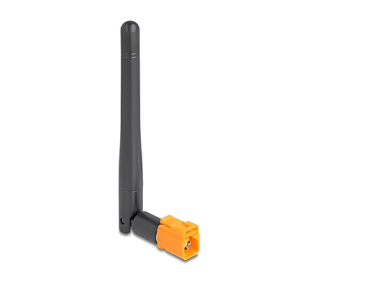 אנטנה איכותית בתקן WiFi 6 מבית Delock גרמניה מיועדת לחיבור למכשיר WLAN עם ממשק FAKRA M לצורך שידור וקליטת אותות אלחוטיים