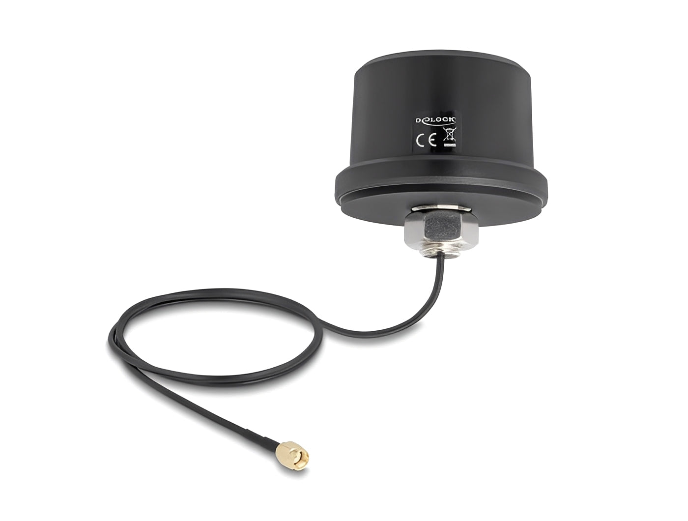 אנטנה חיצונית בתקן WiFi 7 מבית Delock גרמניה מיועדת לחיבור למכשיר WLAN עם ממשק RP-SMA לצורך שידור וקליטת אותות אלחוטיים