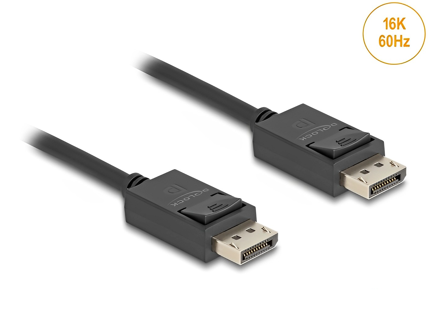 Delock DisplayPort cable 16K 60 Hz 80 Gbps - delock.israel