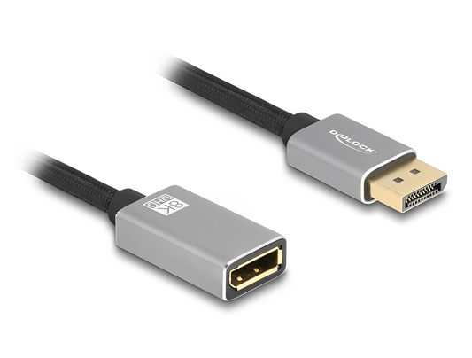 כבל DisplayPort 1.4 8K מבית Delock גרמניה מספק חיבור יציב ואיכותי בין מחשבים, מסכים, מקרנים או טלוויזיות