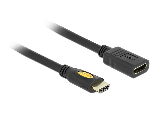 כבל HDMI 4K מבית DELOCK גרמניה משמש לחיבור מסך או טלוויזיה HDMI למחשב עם יציאת HDMI