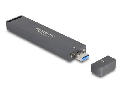 מארז חיצוני Combo USB 10Gbps עבור כוננים M.2 NVMe או M.2 SATA - delock.israel
