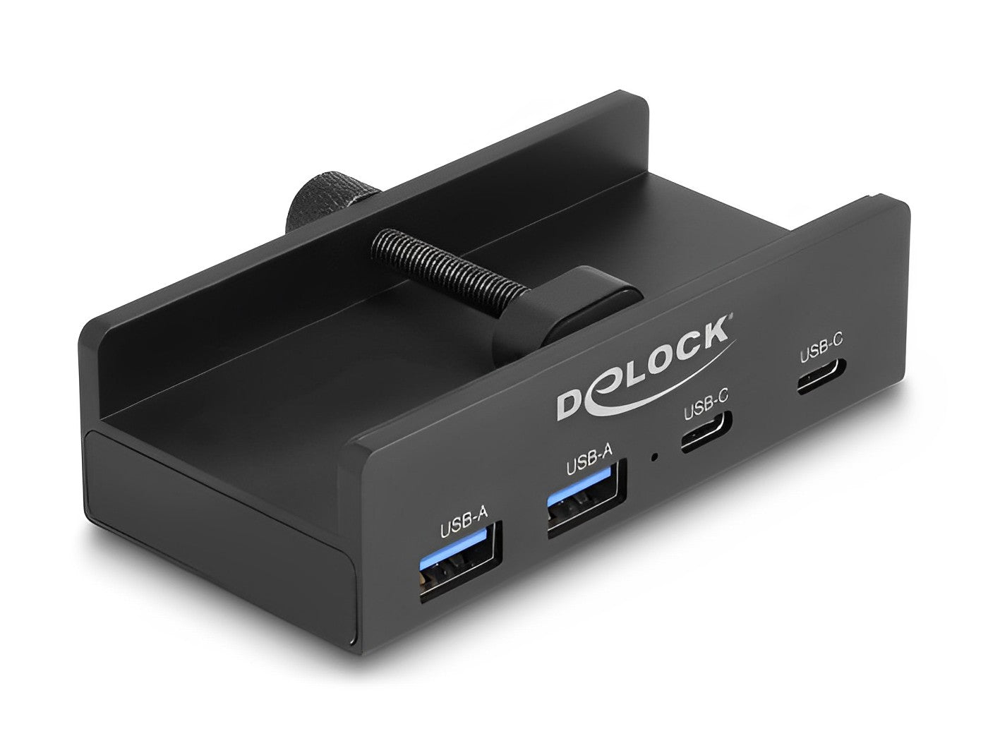 Delock External USB 5 Gbps 4 Port Hub 2 x USB Type-A and 2 x USB Type-C™ with Locking Screw - delock.israel