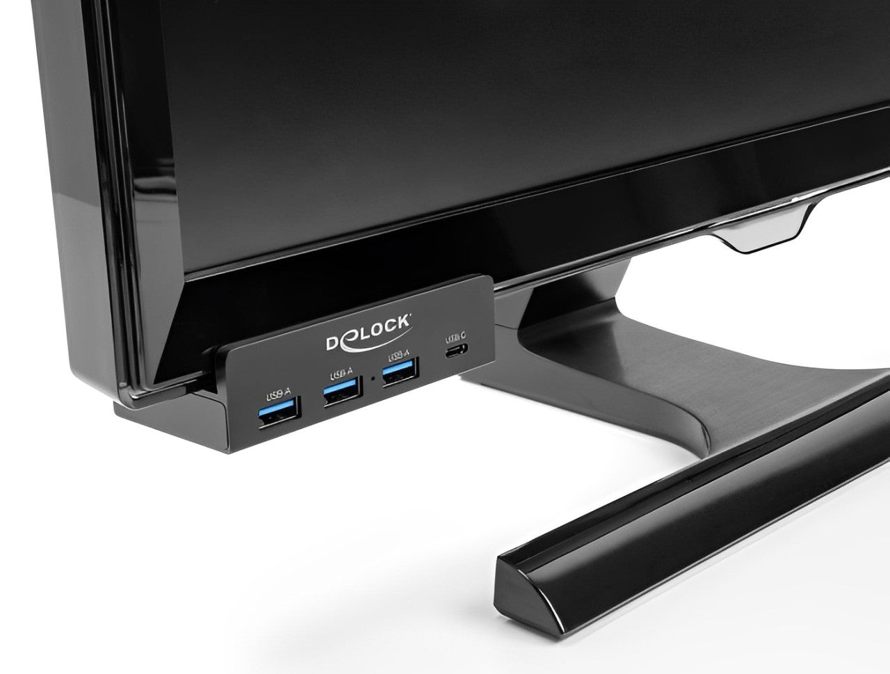 Delock External USB 5 Gbps 4 Port Hub 3 x USB Type-A and 1 x USB Type-C™ with Locking Screw - delock.israel