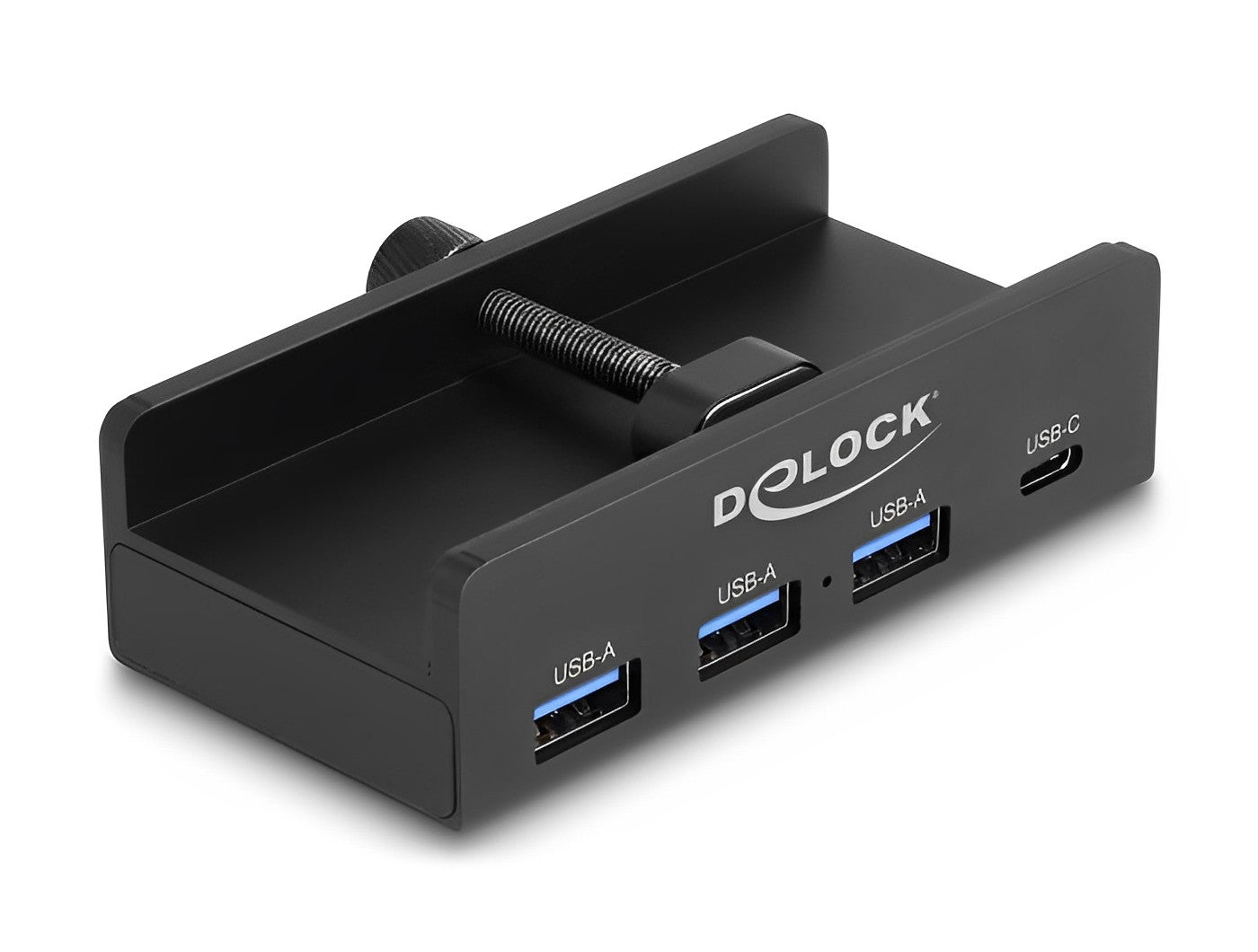 Delock External USB 5 Gbps 4 Port Hub 3 x USB Type-A and 1 x USB Type-C™ with Locking Screw - delock.israel