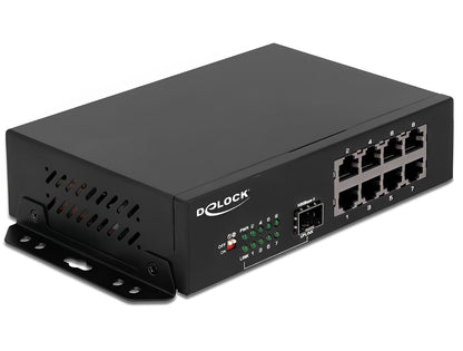מתג Gigabit Ethernet מבית Delock גרמניה מאפשר חיבור של רכיבי רשת שונים.