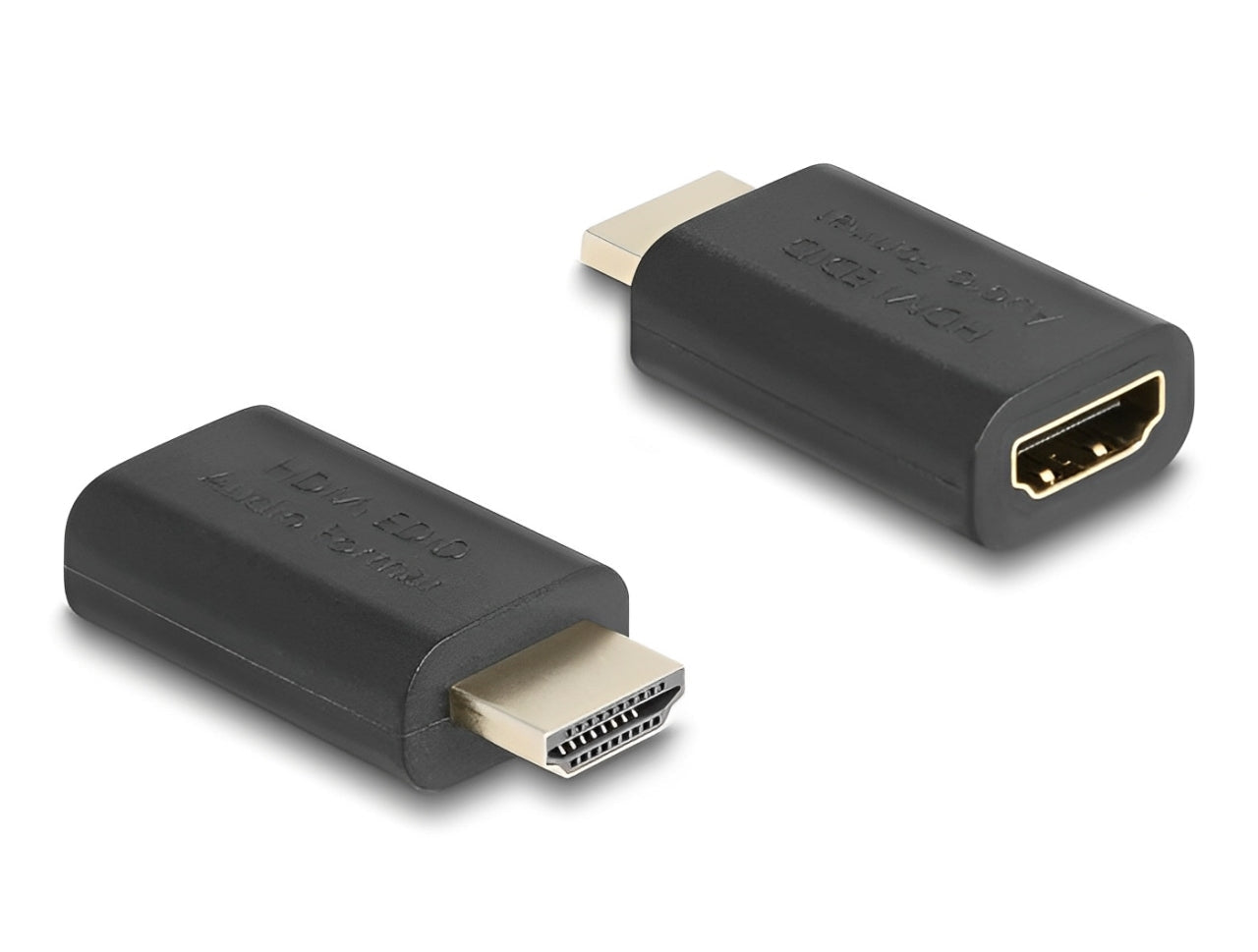 אמולטור EDID HDMI 4K מבית DELOCK גרמניה מדמה חיבור מסך או רסיבר שמע על ידי שליחה של מידע EDID למקור האות
