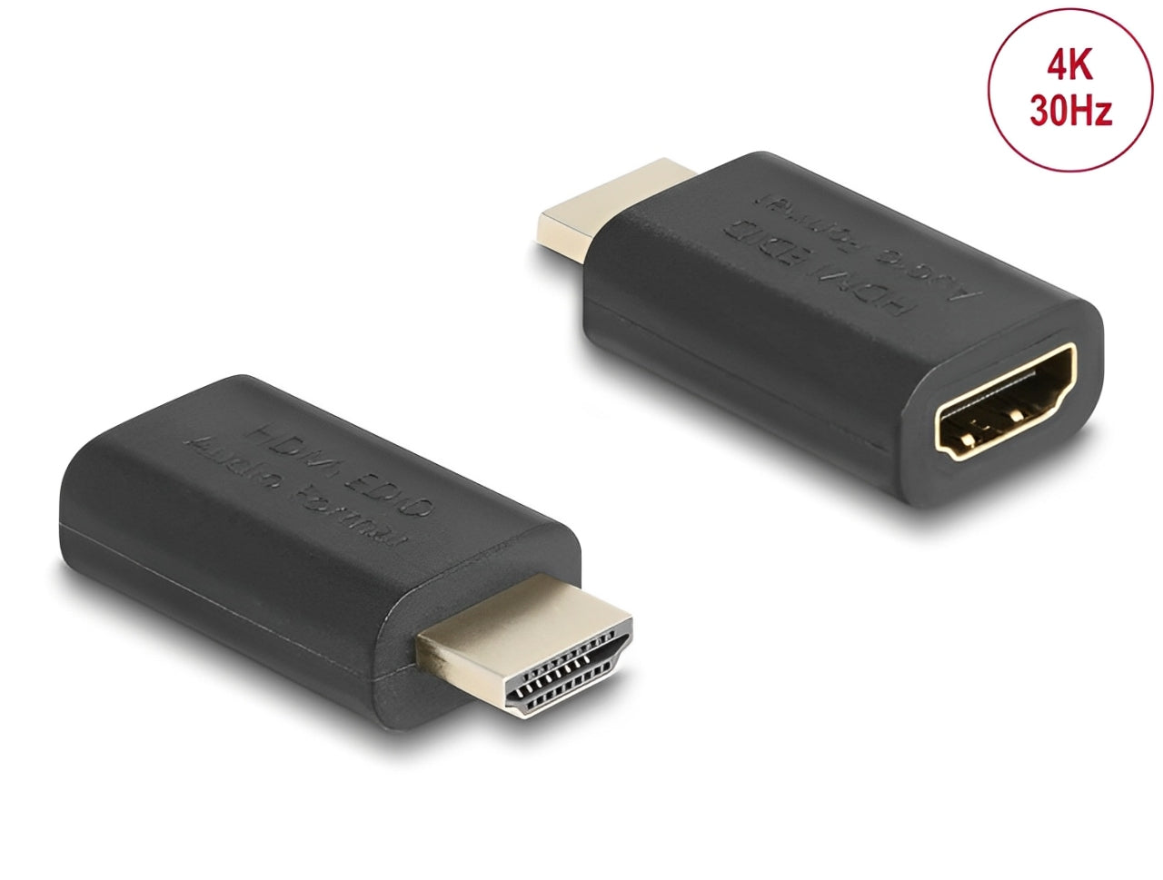 אמולטור EDID HDMI 4K מבית DELOCK גרמניה מדמה חיבור מסך או רסיבר שמע על ידי שליחה של מידע EDID למקור האות