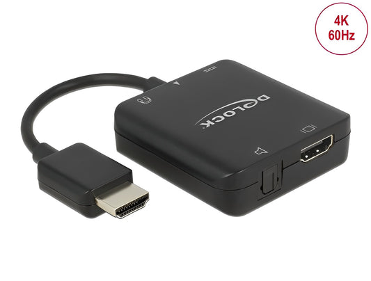 Delock HDMI Audio Extractor 4K 60 Hz compact - delock.israel