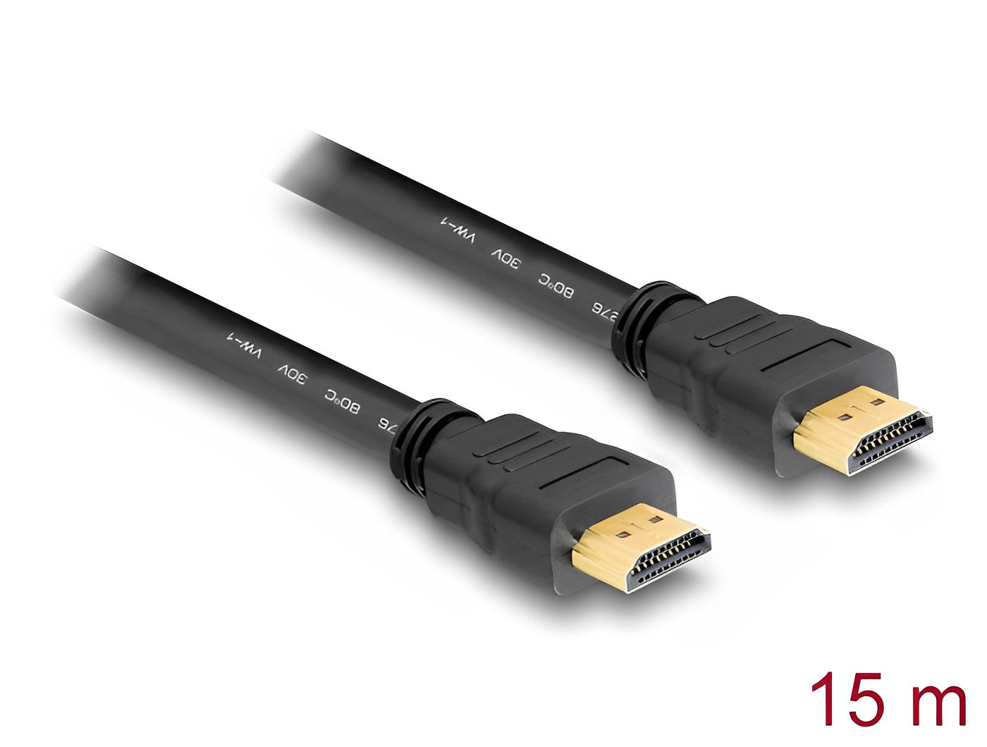Delock Cable High Speed HDMI with Ethernet – HDMI A male > HDMI A male 15 m - delock.israel