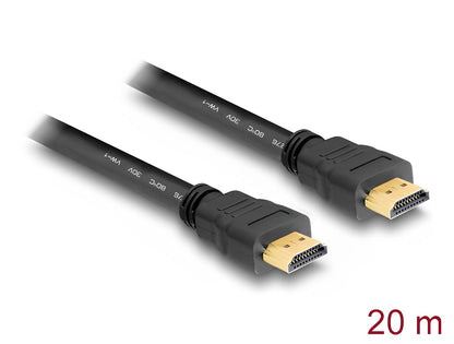 Delock Cable High Speed HDMI with Ethernet – HDMI A male > HDMI A male 20 m - delock.israel
