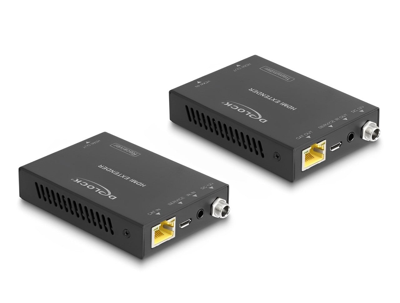 רחיק HDMI מבית Delock גרמניהי מאפשר העברת אותות וידאו/אודיו ברזולוציה גבוהה ואותות בקרת IR דרך כבל רשת אחד - delock.israel