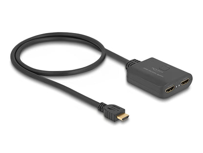 ספליטר HDMI 4K Downscaler לחיבור 2 מסכים בו זמנית - delock.israel