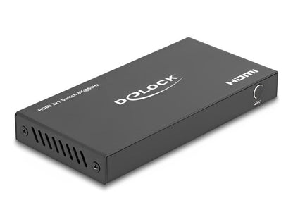 מיתוג HDMI 8K HDR 3/1 + שלט אינפרא אדום - delock.israel