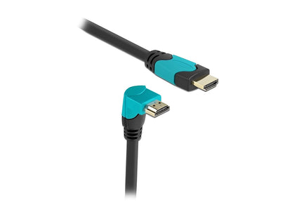 כבל HDMI 8K מבית DELOCK גרמניה משמש לחיבור מסך או טלוויזיה HDMI למחשב עם יציאת HDMI