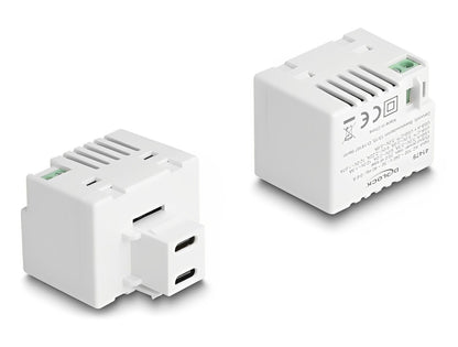 Delock Keystone Module with 2 x USB Type-C™ Charging Port PD 20 W white - delock.israel