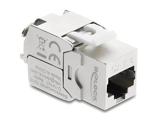 מתאם Keystone Cat.8.1 מבית Delock גרמניה יכול לשמש לחיבור כבל רשת