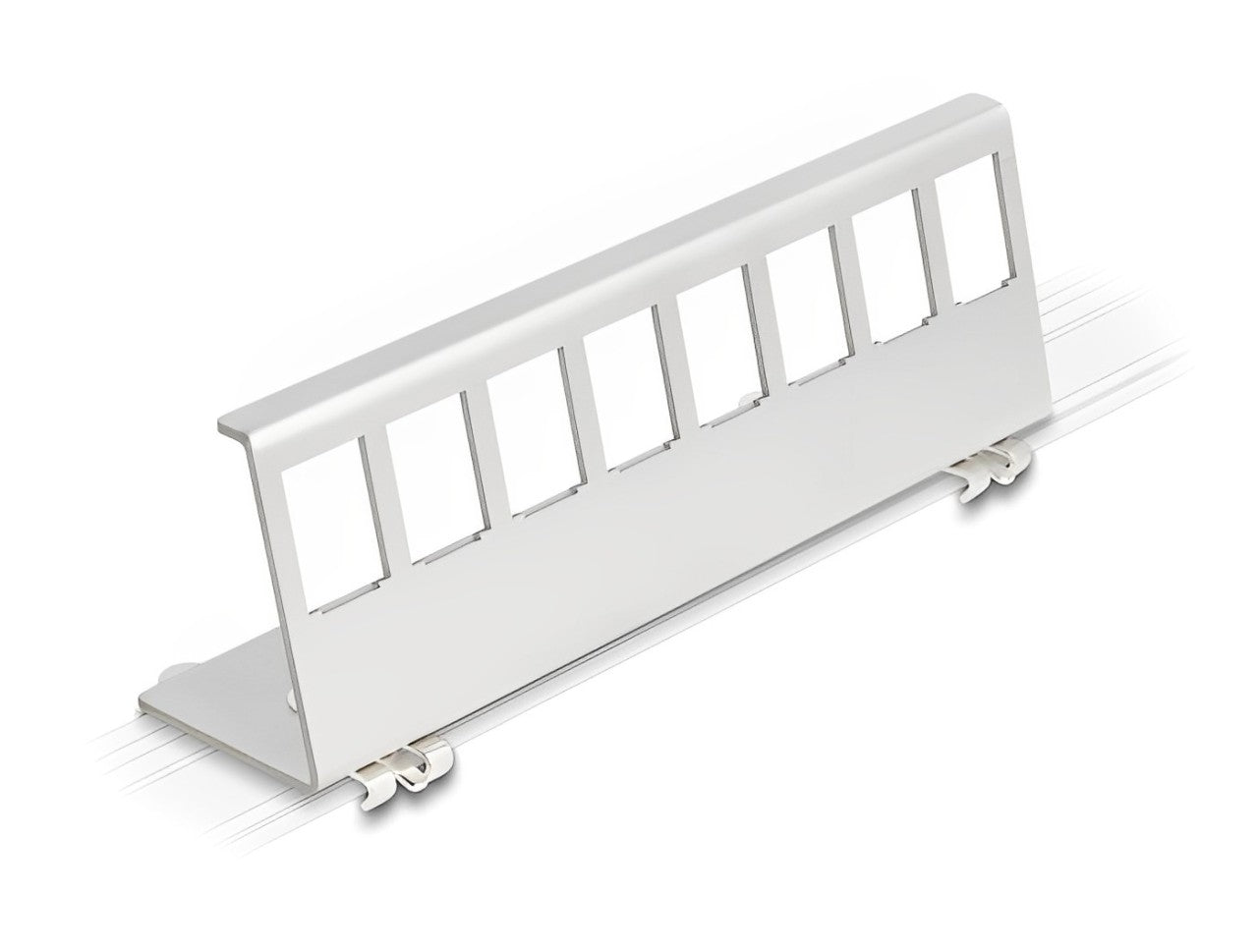 Delock Keystone Metal Mounting 8 Port for DIN rail - delock.israel