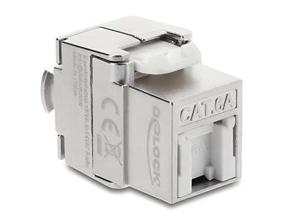 מתאם Keystone Cat.6A מבית Delock גרמניה יכול לשמש לחיבור כבל רשת