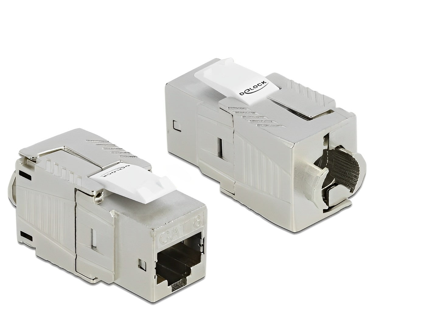 מתאם Keystone מבית Delock גרמניה משקע RJ45 ל- LSA Cat.8.1 להתקנה כבלי רשת